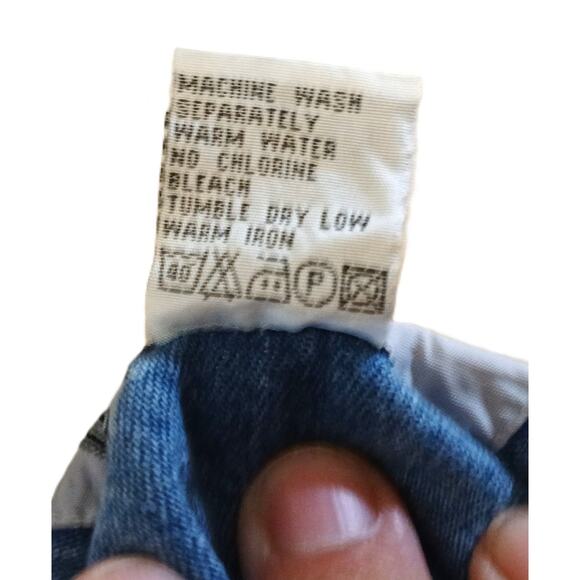 Vintage Truly Yours Washed Denim Dress/ Long/ Button Front w/Pockets/ 16W - Picture 10 of 10